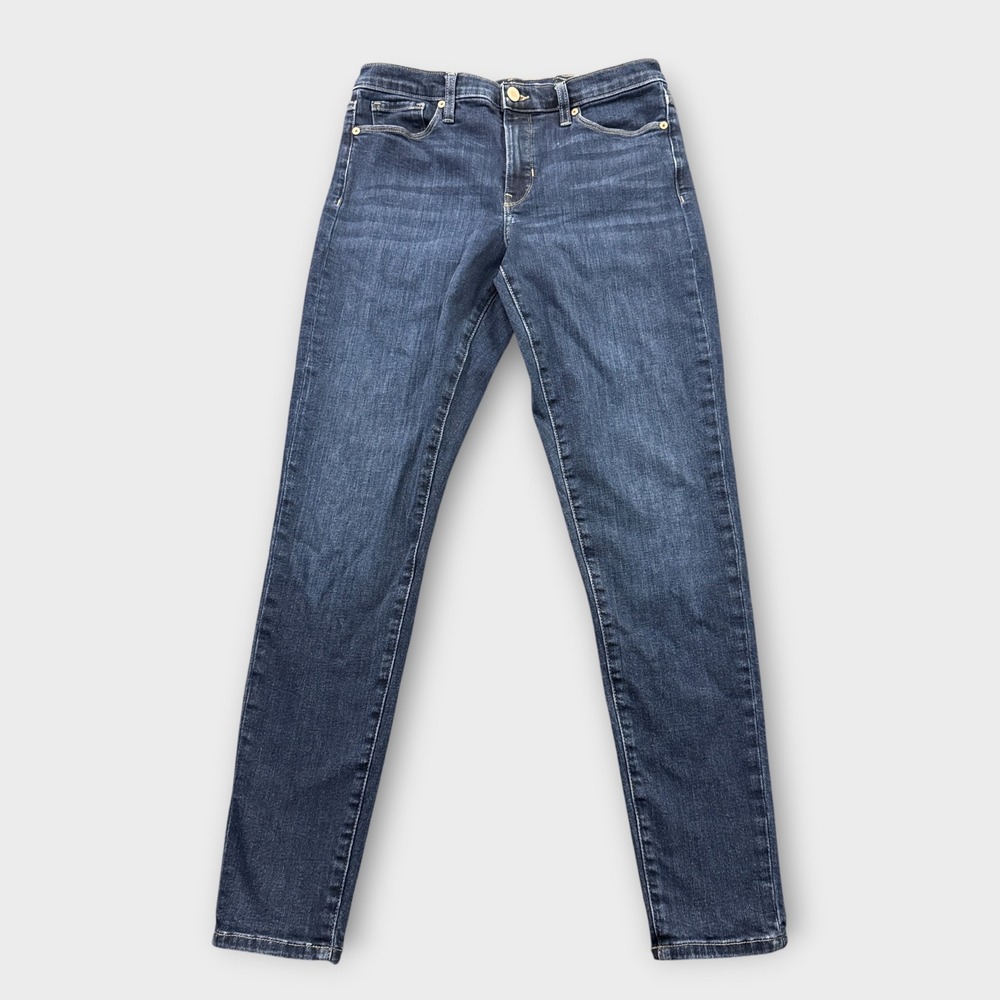 Banana Republic Skinny Jeans Womens 29L Dark Indigo Mid-Rise Premium Denim